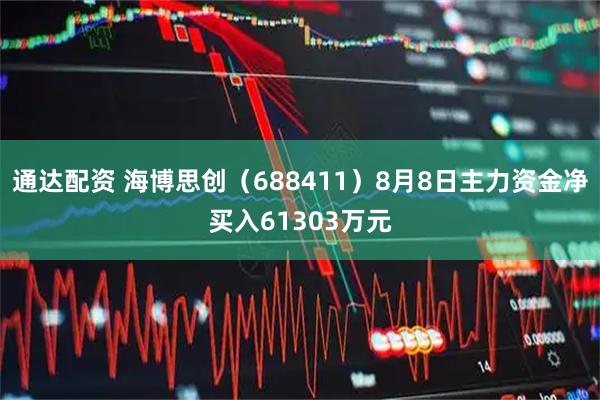 通达配资 海博思创（688411）8月8日主力资金净买入61303万元