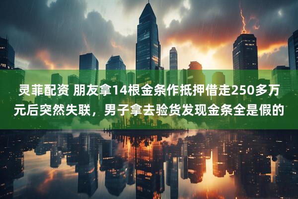 灵菲配资 朋友拿14根金条作抵押借走250多万元后突然失联，男子拿去验货发现金条全是假的
