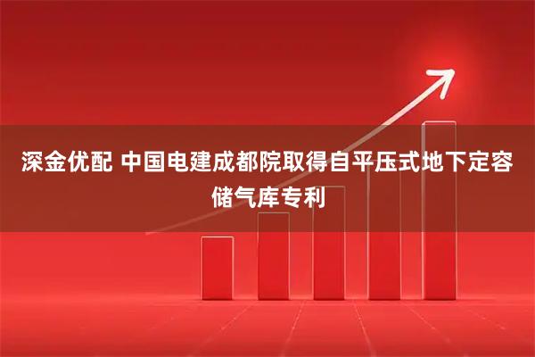 深金优配 中国电建成都院取得自平压式地下定容储气库专利